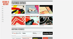 Desktop Screenshot of designishistory.com